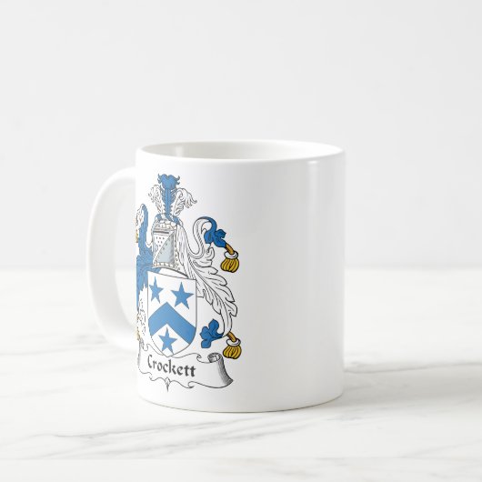 Crockett Familienwappen Kaffeetasse (Vorderseite Links)
