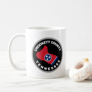 Crockett-Landkreis-Pflaster mit Kaffeetasse