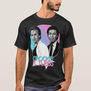 Crockett und Tubbs Retro Miami Vice 80er Tribut T-Shirt