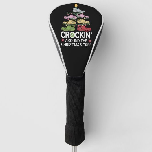 Crockin' um den Christbaum Golf Headcover (Vorderseite)