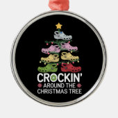 Crockin' um den Christbaum Ornament Aus Metall (Vorne)
