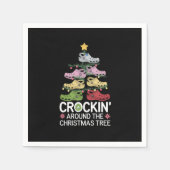 Crockin' um den Christbaum Serviette (Vorderseite)