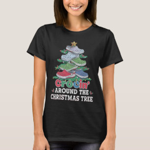 Crockin' um den Weihnachtsbaum kreist herum T-Shirt