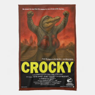Crocky Klassische Filmparodie Geschirrtuch