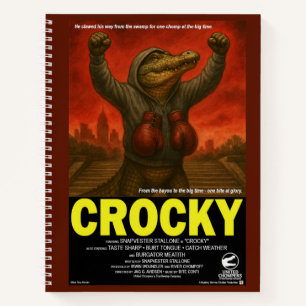 Crocky Klassische Filmparodie Notizblock