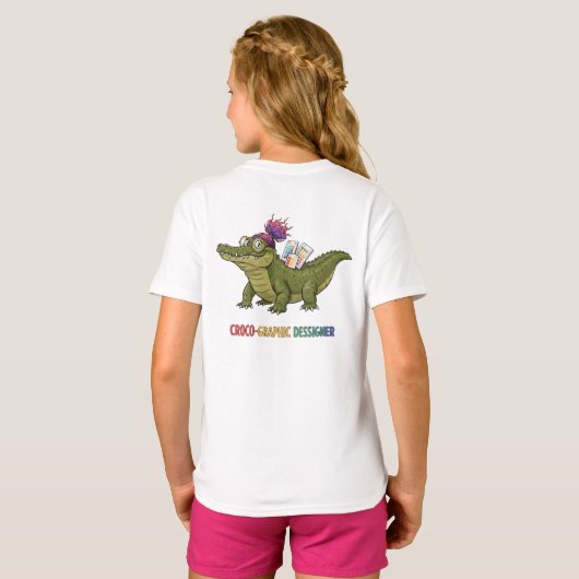 "Croco-Graphic Designer: Kunst im Stil T-Shirt (Schwarz voll)