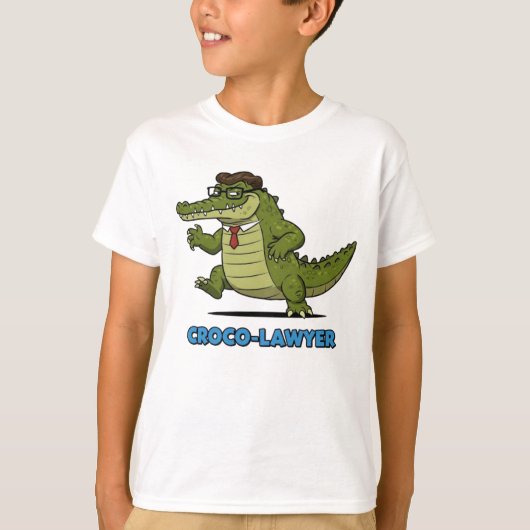 Croco-Lawyer: Gerechtigkeit mit Stil T-Shirt (Vorderseite)