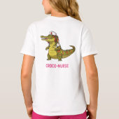 Croco-Nurse: Gekümmert mit Charm T-Shirt (Rückseite)