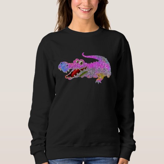 Crocodile Alligator Animal Sweatshirt (Vorderseite)