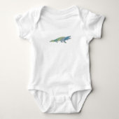 Crocodile Alligator Baby Bodysuit Baby Strampler (Vorderseite)