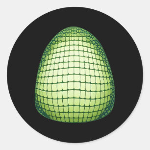 Crocodile Alligator Bly Halloween Kostümtier Runder Aufkleber