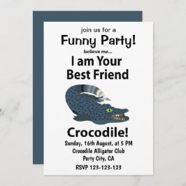 Crocodile Alligator Funny Crocodile Einladung