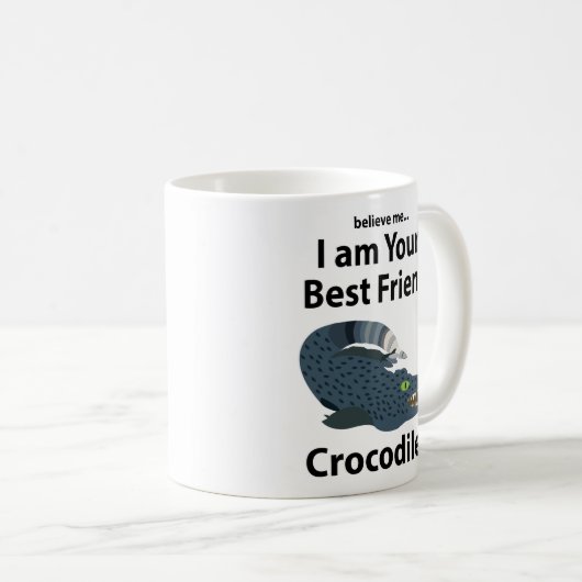 Crocodile Alligator Funny Crocodile Kaffeetasse (VorderseiteRechts)