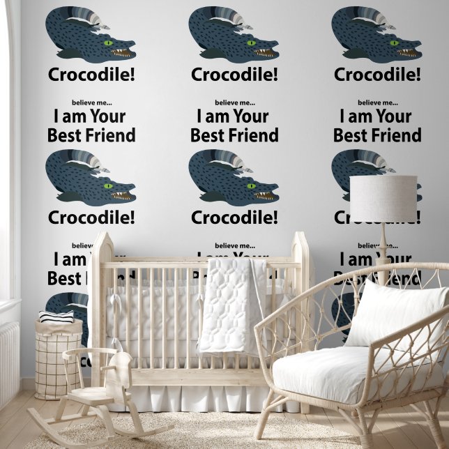Crocodile Alligator Funny Crocodile Tapete (Kinder)