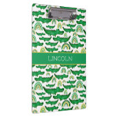 Crocodile Alligator Rainbow Personalisieren Klemmbrett (Rechts)