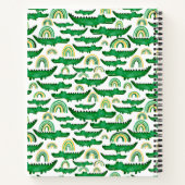 Crocodile Alligator Rainbow Personalisieren Notizblock (Rückseite)