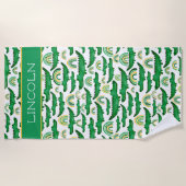 Crocodile Alligator Rainbow Personalisieren Strandtuch (Vorderseite)