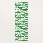 Crocodile Alligator Rainbow Personalisieren Yogamatte (Rückseite)