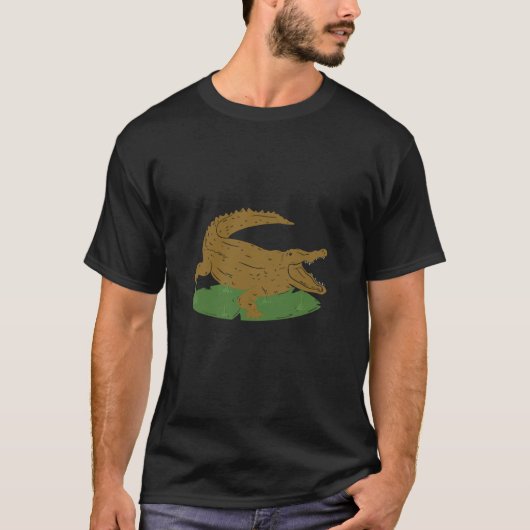 crocodile alligator reptile animals T-Shirt (Vorderseite)