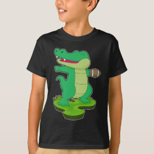 Crocodile American Football Sports T-Shirt