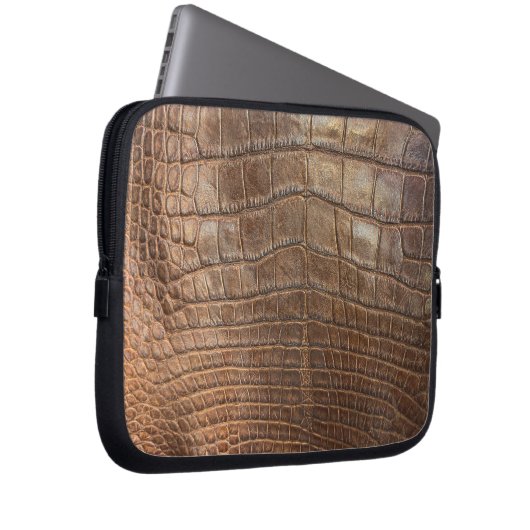 Crocodile Animal Print Reptile Banile Alligator Laptopschutzhülle (Vorne Rechts)