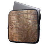 Crocodile Animal Print Reptile Banile Alligator Laptopschutzhülle (Vorderseite Links)