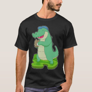 Crocodile Baseball-Handschuh T-Shirt