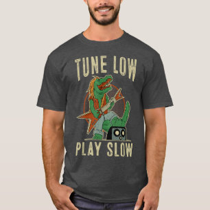 Crocodile Bass Gitarre Tune Low Play Slow Bassist T-Shirt