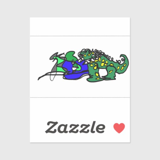 Crocodile beat aufkleber (Blatt)