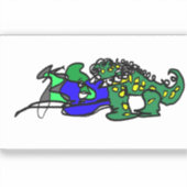 Crocodile beat aufkleber (Vorderseite)