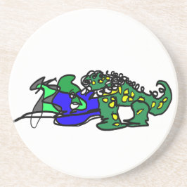 Crocodile beat getränkeuntersetzer