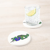 Crocodile beat getränkeuntersetzer (Seite)