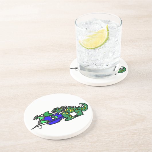 Crocodile beat getränkeuntersetzer (Seite)