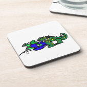 Crocodile beat getränkeuntersetzer (Linke Seite)