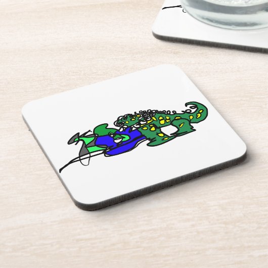 Crocodile beat getränkeuntersetzer (Linke Seite)