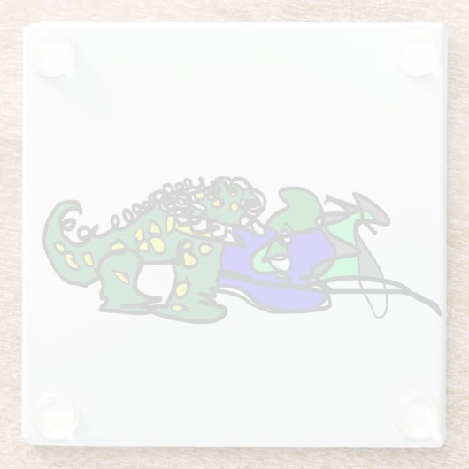 Crocodile beat glasuntersetzer (Rückseite)