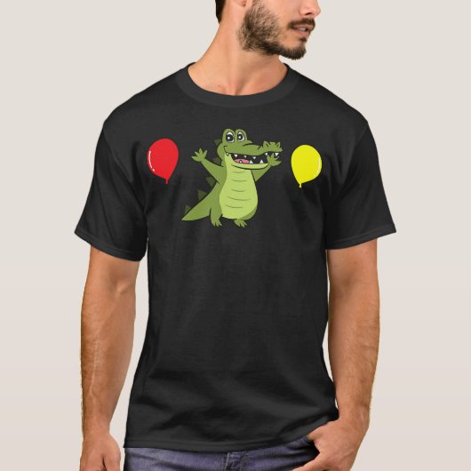 Crocodile Birthday It's My Birthday Alligator T-Shirt (Vorderseite)
