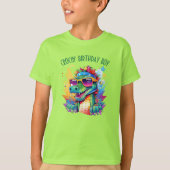 Crocodile Birthday Junge oder Mädchen T-Shirt (Vorderseite)