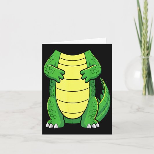 Crocodile Body Shirt Adult Kids Men Women Alligato Karte (Vorderseite)