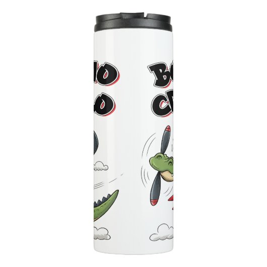 Crocodile Bombardino Crocodillo Thermosbecher (Rückseite)