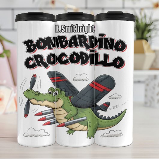 Crocodile Bombardino Crocodillo Thermosbecher