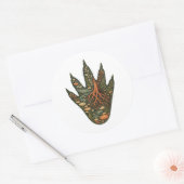 Crocodile Botanical Footprint Nature Sticker (Umschlag)