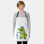Crocodile Fishing Fisher Finish Schürze (Getragen)