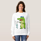 Crocodile Fishing Fisher Finish Sweatshirt (Vorne ganz)