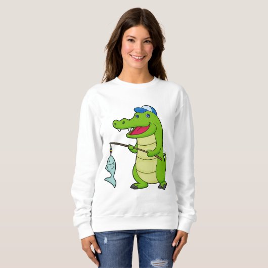 Crocodile Fishing Fisher Finish Sweatshirt (Vorne ganz)
