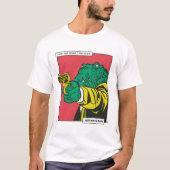 Crocodile Gun Animal Comic T-Shirt (Vorderseite)