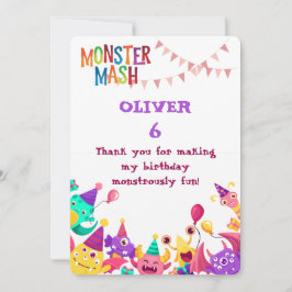 Crocodile & Hippo Thank You Card - Fun Dankeskarte