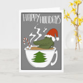 Crocodile Holiday Karte (Gelbe Blume)