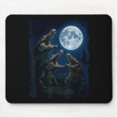 Crocodile Howling At The Moon Wildlife Crocodiles Mousepad (Vorne)