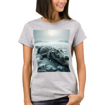 Crocodile in the snow